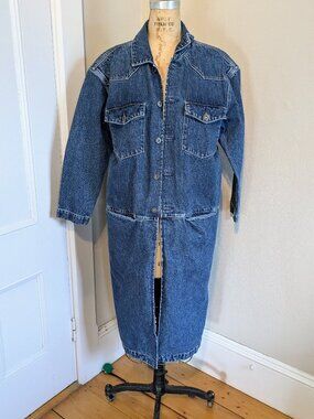Levi Strauss Made & Crafted M Long Denim Jean Jacket Coat